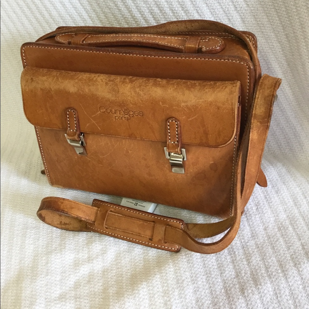 🎉H.PICK COURREGES PARIS France🇫🇷 Leather Purse